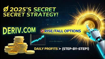 ❌ STOP LOSING MONEY! 2025’s Top Deriv Rise/Fall Strategy for Consistent Wins (Live Trading) 📊"