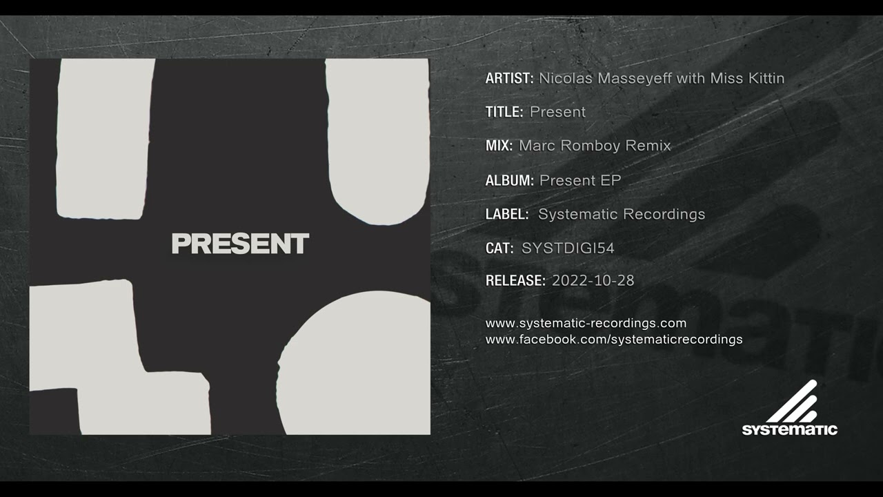 Sleduj Nicolas Masseyeff with Miss Kittin - Present (Marc Romboy Remix) na YouTube Sleduj Nicolas Masseyeff with Miss Kittin - Present (Marc Romboy Remix) na YouTube