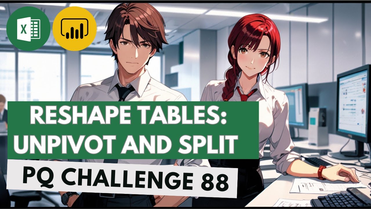 Unpivot and Split Data Like a PRO: Power Query Challenge 88
