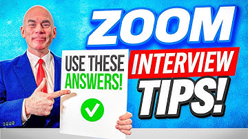 ZOOM INTERVIEW TIPS! (How to PASS a ZOOM Interview) ONLINE Interview Tips and Sample ANSWERS!