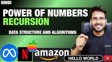 Power Of Numbers Recursive solution Dynamic Programming Playlist #helloworld #princebhai #recursion
