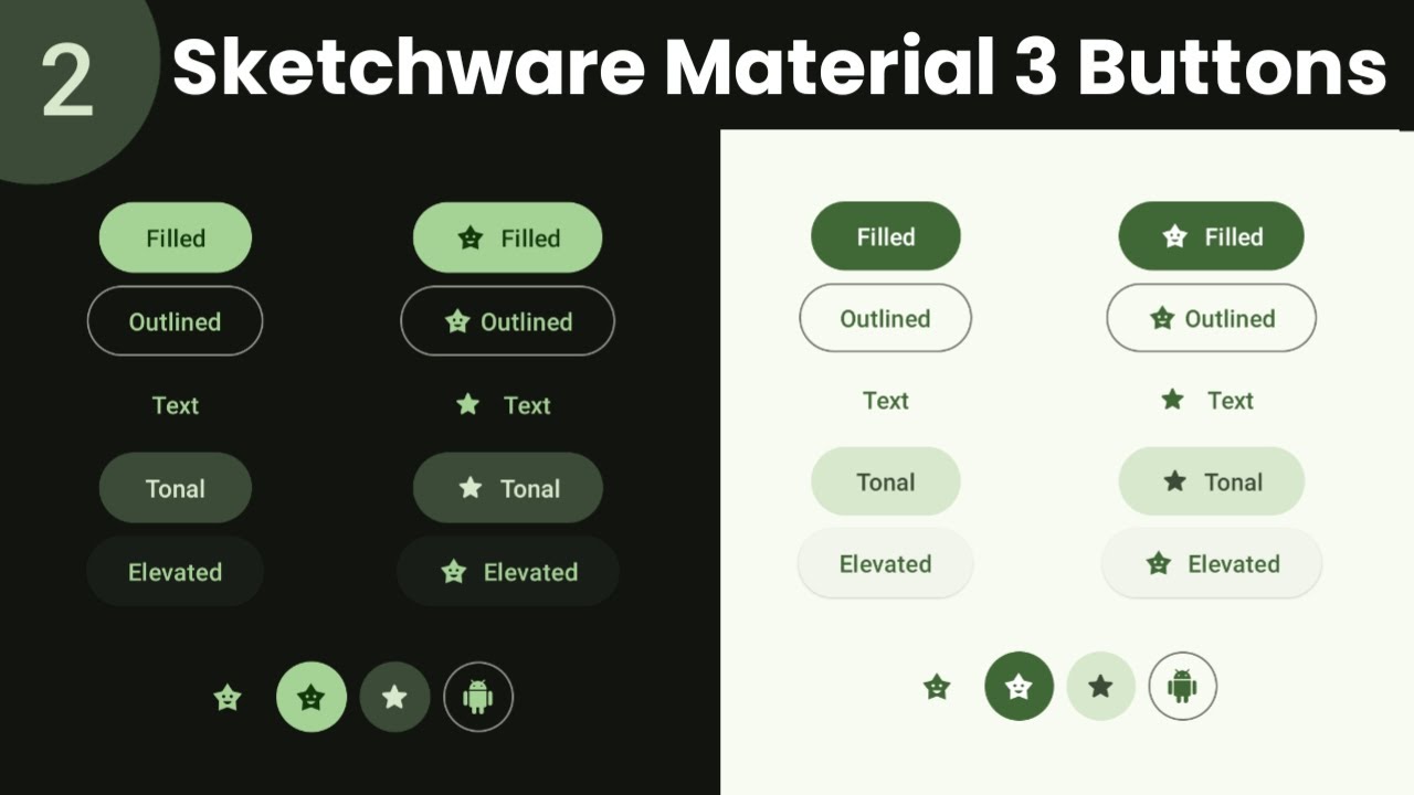 Sketchware Pro: Material 3 Buttons in 10 Minutes | sketchware material ...