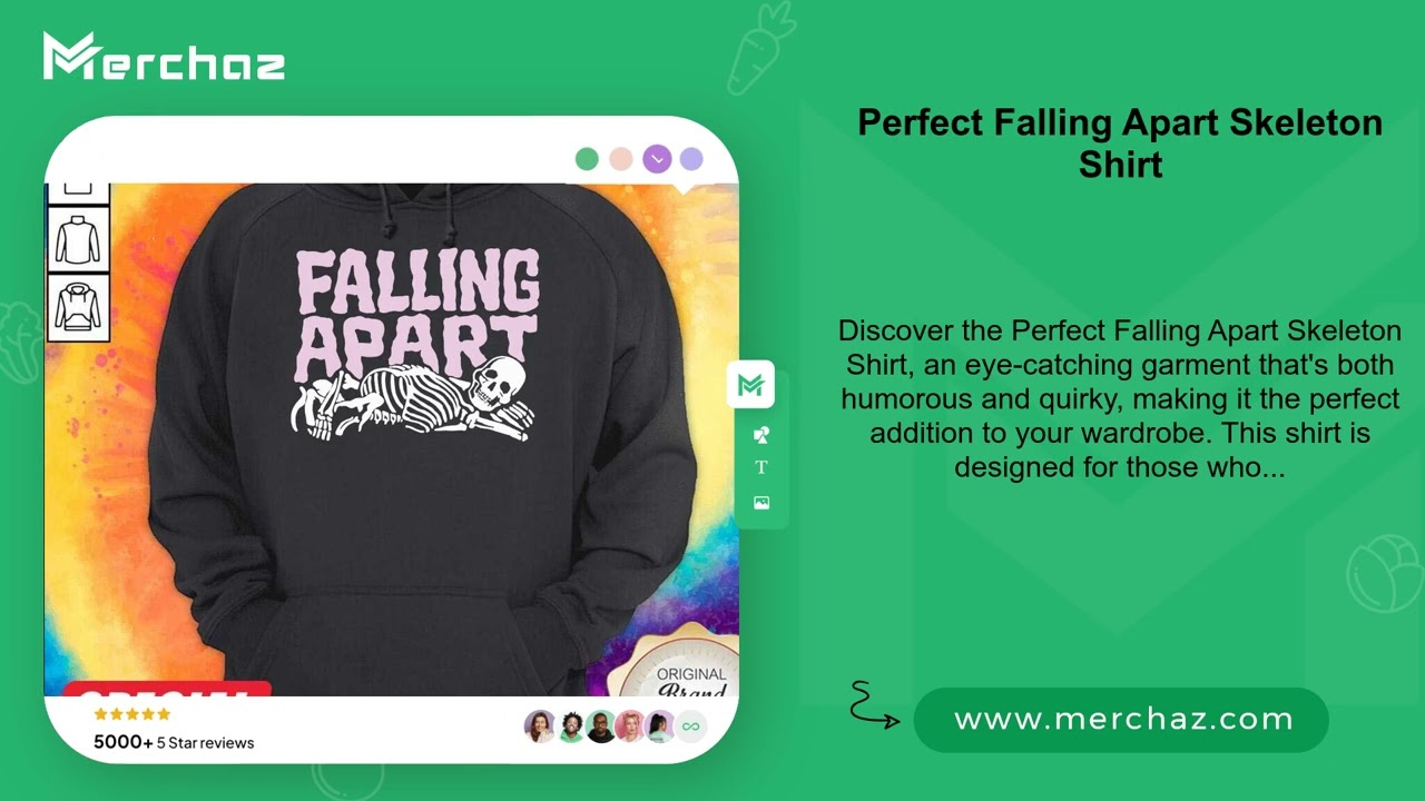 Perfect Falling Apart Skeleton Shirt