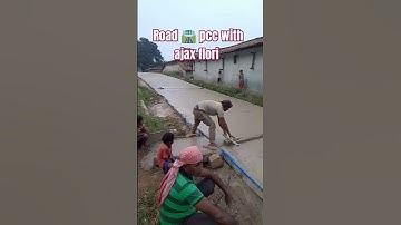 Road 🛣️ pcc with Ajax flori m30 mixing concrete at #pmgsy @Siteengineerpankajdas #pccroad #pcc