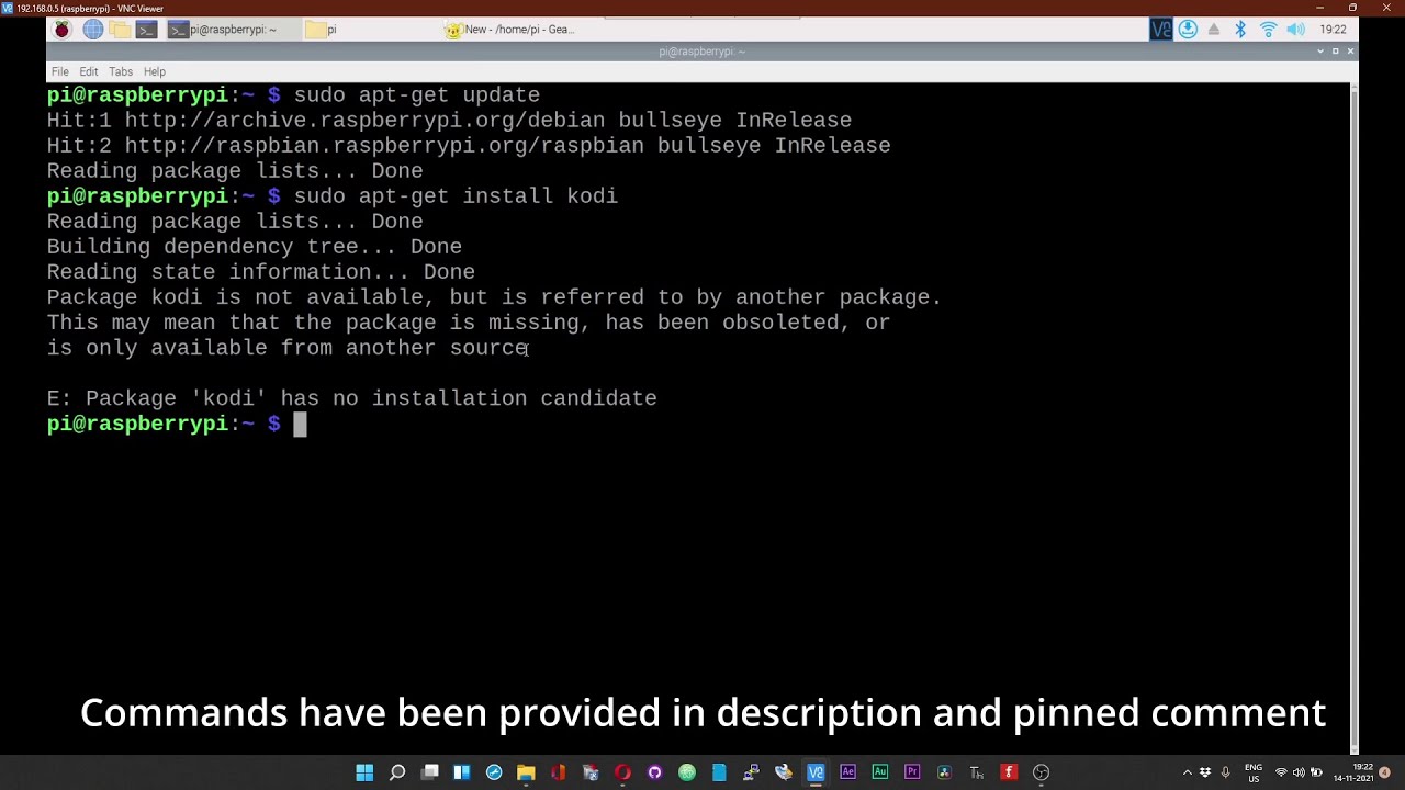 To issue commands. Raspberry Pi os 11 Bullseye Preview.