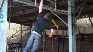 BeaverFit.com - one arm jumping pull ups