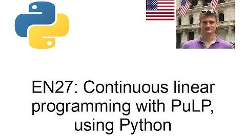 Continuous linear programming with PuLP (Python)