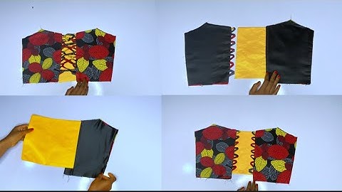 3 methods of how to cut and sew a modesty panel || corset back cover