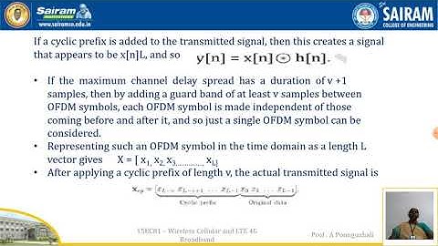 Lecture video_15EC81_Module2_Cyclic prefix_A Poonguzhali
