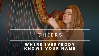 Cheers Theme (for solo harp) + Lever and Pedal Harp Sheet Music