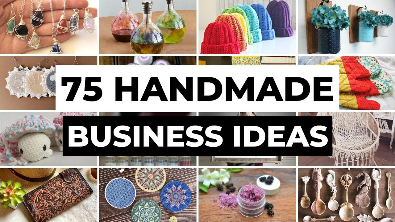 75 Handmade Business Ideas You Can Start At Home  DIY Crafts & Handmade  Products to Sell 