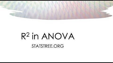 ANOVA r2