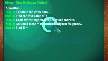 Mean -- Step Deviation Method