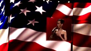 Jeanine Slagtand Singing The National Anthem @ 2008 Walmart Shareholders Meeting