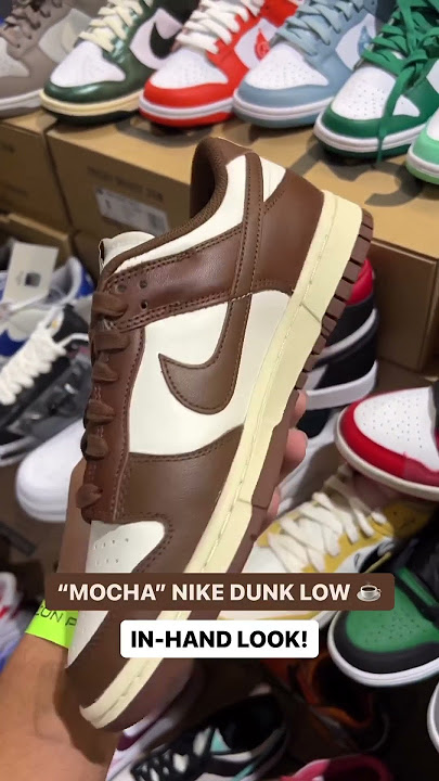 Nike Dunk Low Mocha in hand look!!! #sneakers #shorts
