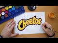 How to draw the Cheetos logo (Drawing logos by hand)