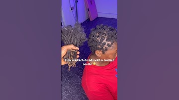 How reattach dreads with a crochet needle 😳😳❤️