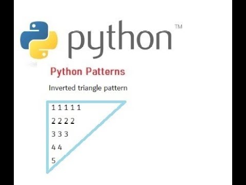 pattern inverted triangle | 3 | Patterns in python - YouTube