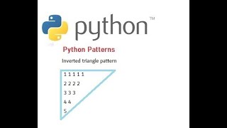 pattern inverted triangle | 3 | Patterns in python Profile