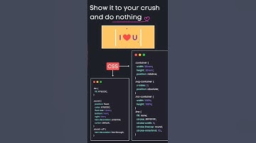 ​I ❤️ U with Pure CSS Animation! ✨💻 ​#Coding​#Shorts​#CSS