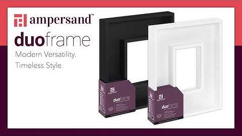 #howto use the new Duoframe | St. Ives Style Frame from Ampersand Art Supply #framedart