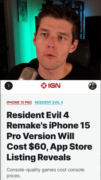 Resident Evil 4 Remake for iPhone 15 Pro costs $60