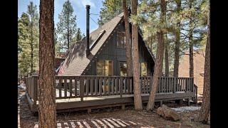 Deck and Forest Views Munds Park A-Frame Cabin | Cabins in Munds Park