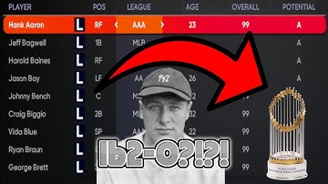 CAN A TEAM OF ALL LEGENDS GO 162-0?!?! (MLB The Show 21 Franchise)