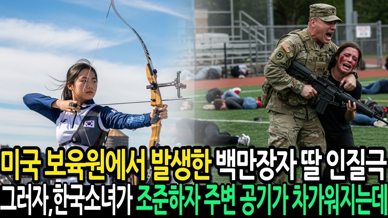 미국 보육원에서 발생한 백만장자의 딸 납치극 그러나,한국소녀가 조준하자 주변 공기가 차가워지는데