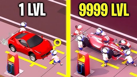 Idle Pit Stop! MAX LEVEL CAR MODIFIED, PLACE, WORKER, SPEED EVOLUTION! (9999+ Level Racing Car!)