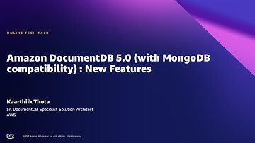 Getting Started with Amazon DocumentDB (with MongoDB compatibility) 5.0 features