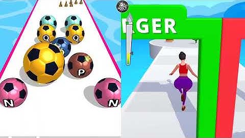 A-Z Run 3D VS Twerk Race 3d - All Max Android Gameplay