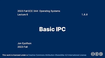 Basic IPC (2023 Fall ECE 344 Section 2)