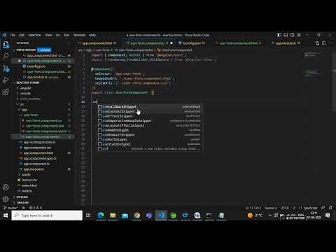 Property 'userForm' has no initializer and is not definitely assigned in the constructor