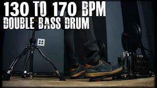 Video thumbnail of "Playing from 130 to 170 bpm Double Bass Drum in the most comfortable way - James Payne"