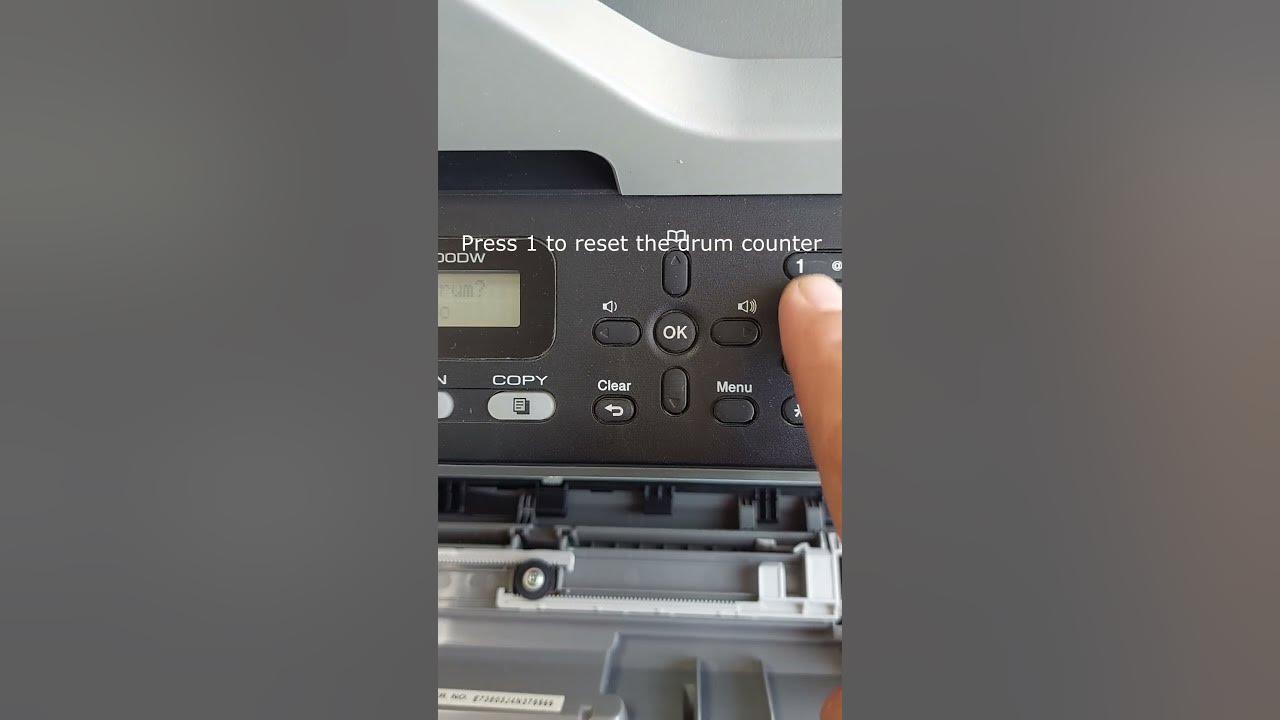 Reset Drum Counter of Brother MFCL2700DW YouTube