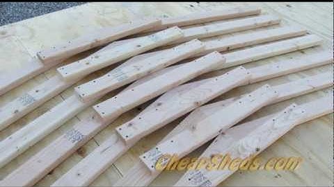 How To Build Trusses For Your Wooden Garden Storage Shed Video