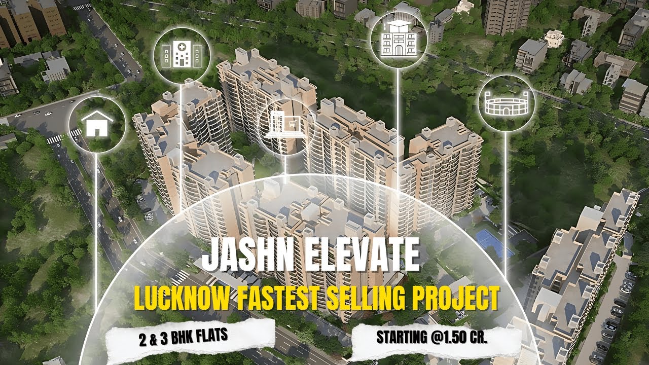 Jashn Elevate: Luxurious 3BHK + Servant Residences for Modern Living | Flats In Lucknow .