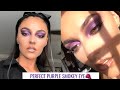 get ready with me...purple smokey eye