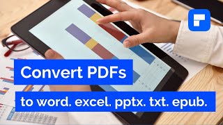 convert pdf with pdfelement:  learn how to convert pdf files in high quality and quickly