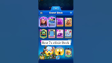 best deck for 7x elixir challenge 🤯 | clash royale | #shorts #clashroyale #viralvideo