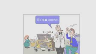 SPANISCH LERNEN 2. LEARN SPANISH. CLASE BÁSICA DE ESPAÑOL. ADJETIVOS POSESIVOS SPANISCH LERNEN 2. LEARN SPANISH. CLASE BÁSICA DE ESPAÑOL. ADJETIVOS POSESIVOS