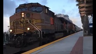 BNSF C44-9W 5382 and 5459 plus ES44DC 7725