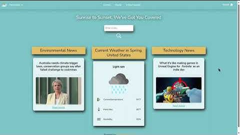 CS50X Final Project: S2S Weather