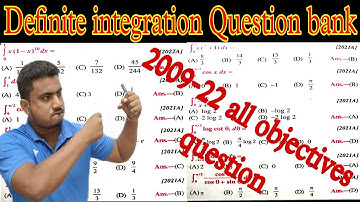 Definite integration 2009-22 तक के सभी objective question एक ही video में complete//#integration