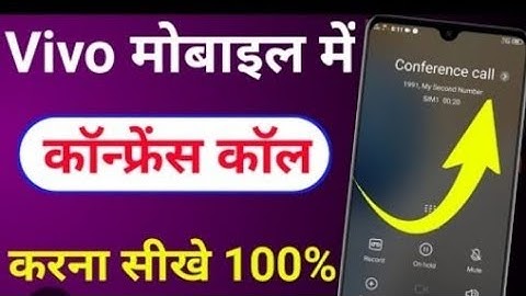 How to Enable Confrence Call In Vivo Y20 And Y20i // Vivo Y20 Me Confrence Call Kaise Kare