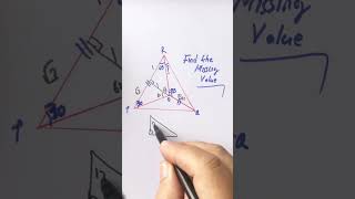 Find The Missing Angle | Hard Level | Improve your Geometry Skill #short