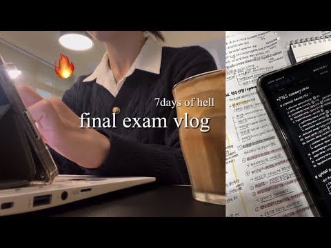 간호대생의 ALL A+ 받은 일주일 벼락치기 브이로그