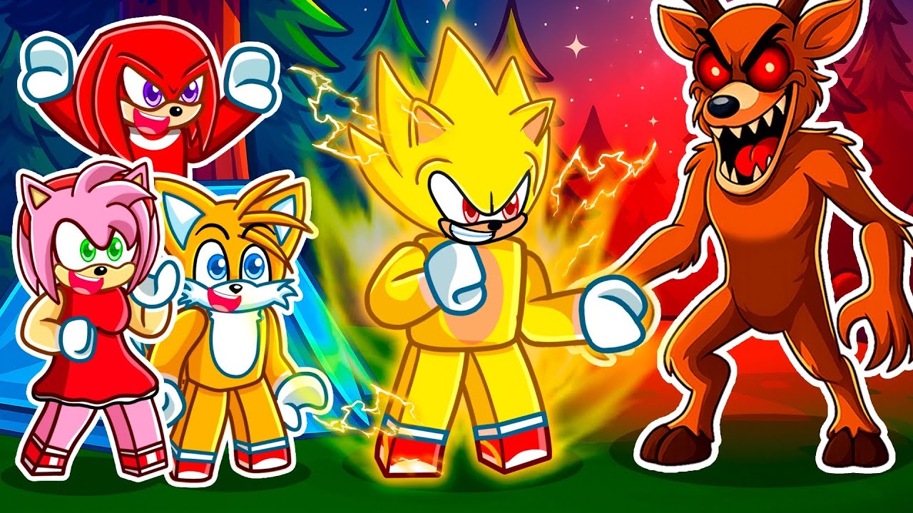 Me Convertí en SUPER SONIC en 99 Noches en el BOSQUE! (Roblox)