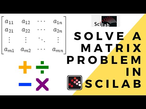 How to solve a matrix problem in scilab || introduction to scilab || matrix in scilab